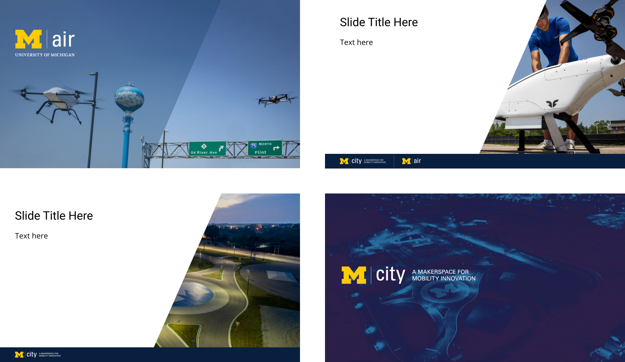 Mcity and M-air slide examples